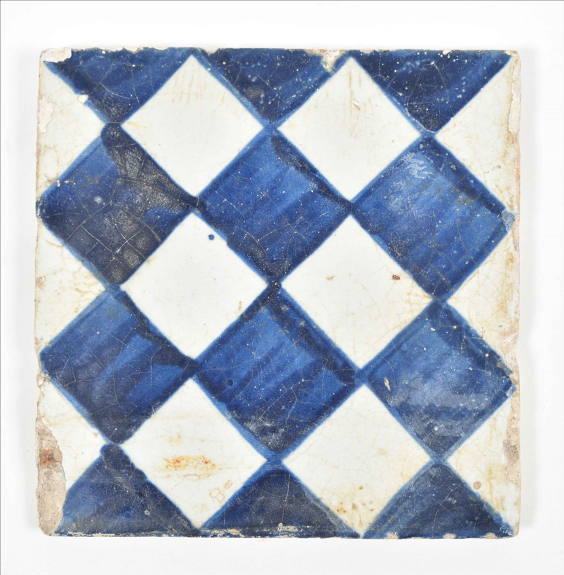 Set of seven Dutch tiles with diamond pattern - Image 5 of 6