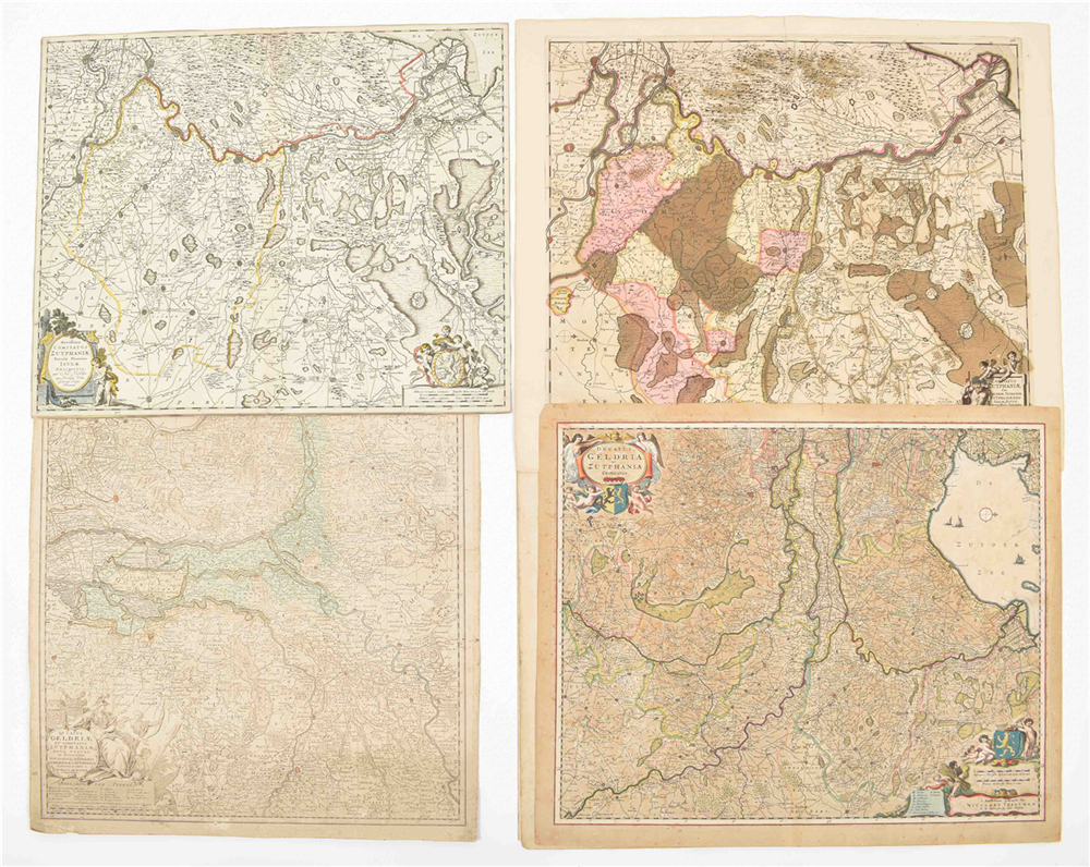 [Gelderland] Nicolas Visscher, a.o. Eight Gelderland maps