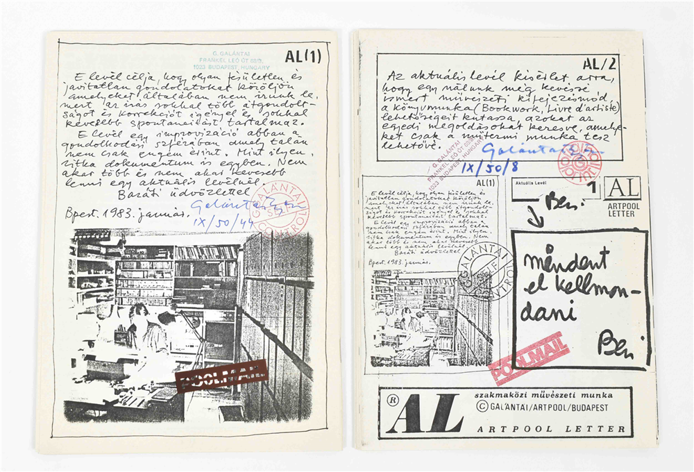 Galántai, AL (Artpool Letter/ Actual Letter/ Alternative Letter), 1983- 1984 - Image 7 of 10