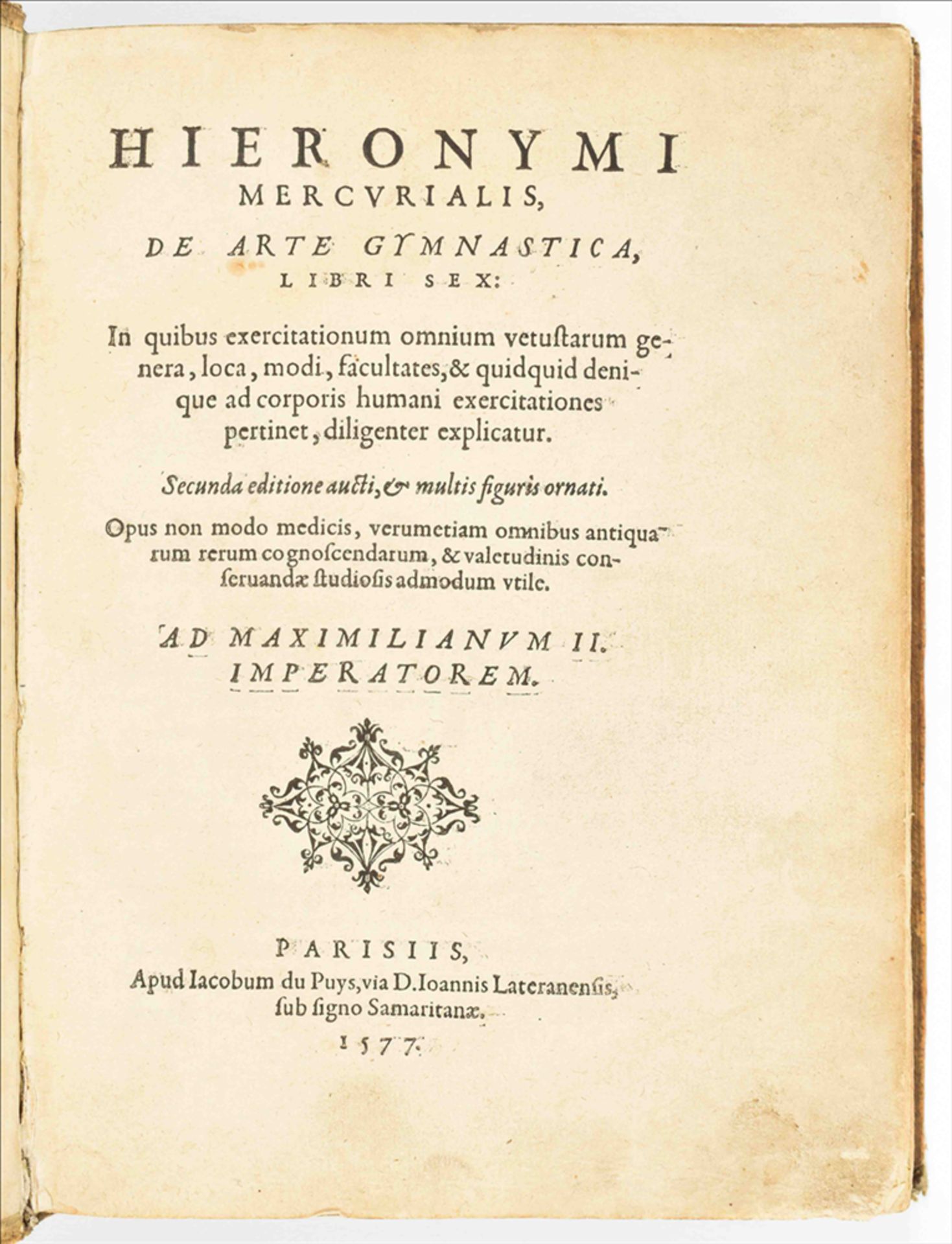 Girolamo Mercuriale. Hieronymi Mercurialis, De Arte Gymnastica, Libri Sex: - Image 5 of 10