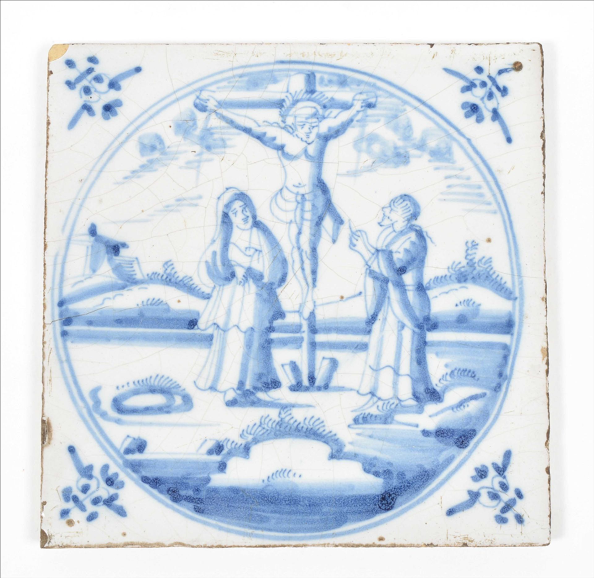 Nine Dutch tiles with biblical scenes - Image 4 of 7