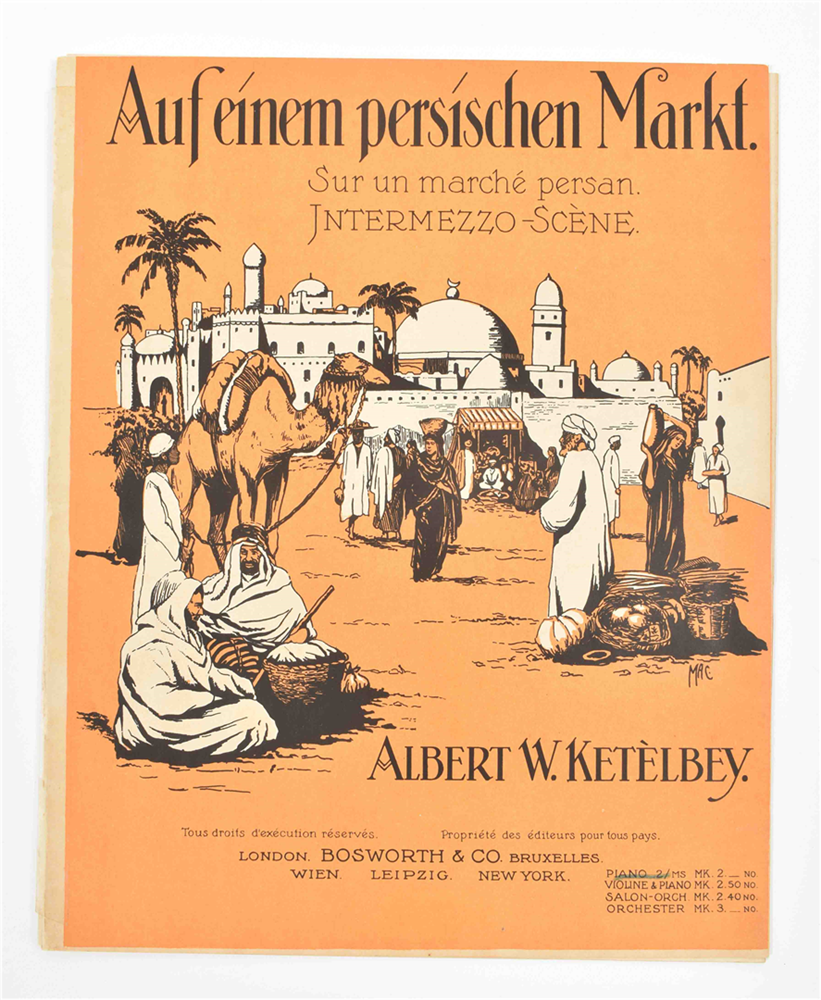 18 pieces of sheet music with oriental and Egyptian themed covers or songs. - Image 7 of 8