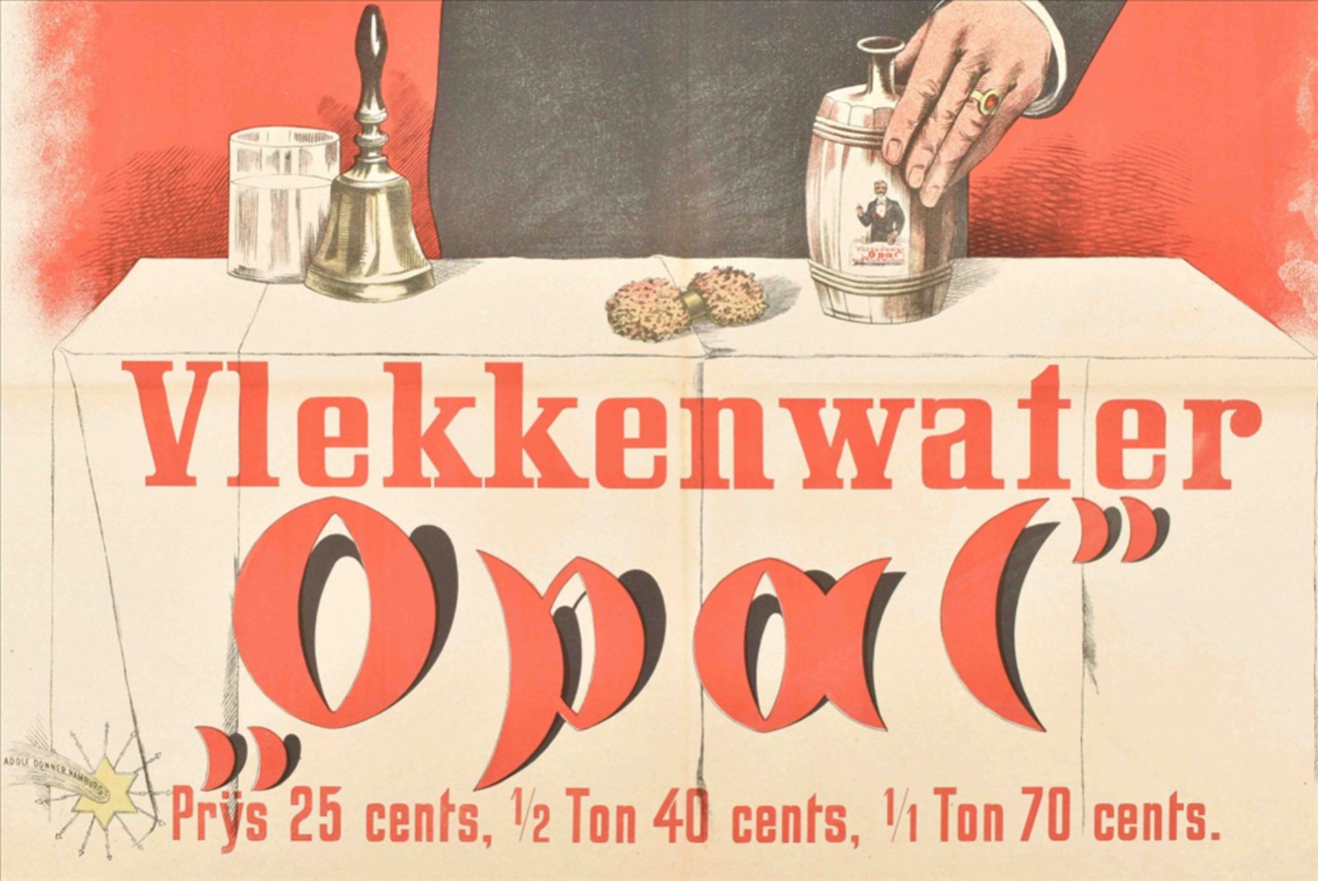 Vlekkenwater Opal". Prijs 25 cents, 1/2 ton 40 cents, 1/1 ton 70 cents" - Bild 4 aus 4