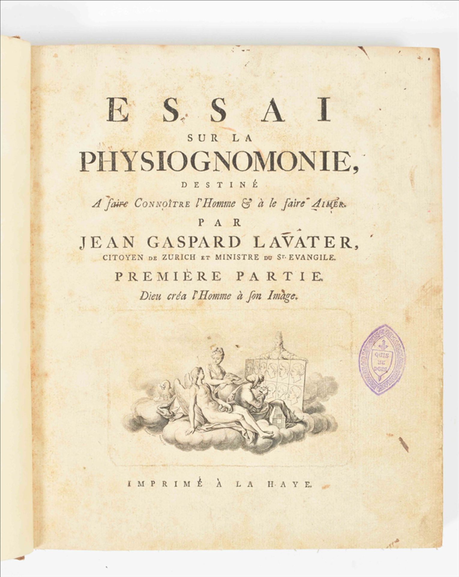 Jean Gaspard Lavater. Essai sur la Physignomonie, - Bild 7 aus 7