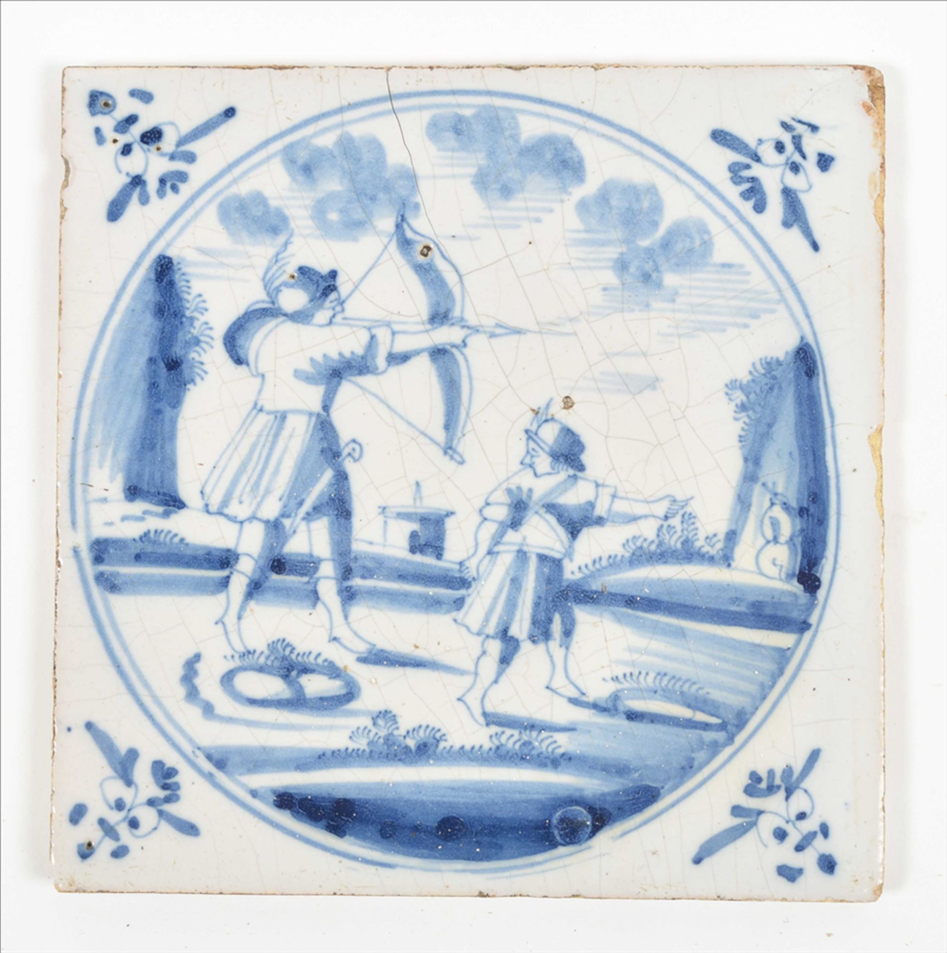 Nine Dutch tiles with biblical scenes - Image 9 of 10