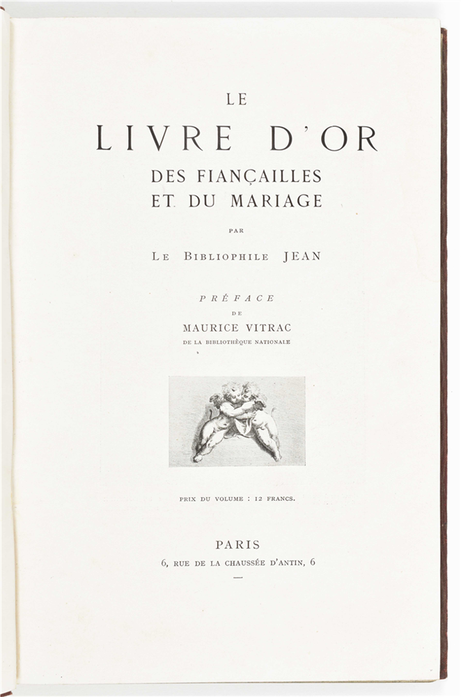 Two French titles: (1) (G. de Landemer). Le carnet des fiançailles. Livret de famille - Image 3 of 9