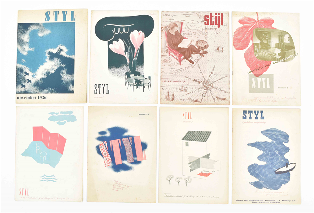 Willem Sandberg (1897-1984). Styl. Tijdschrift voor woninginrichting. No. (1)-8 (all published)