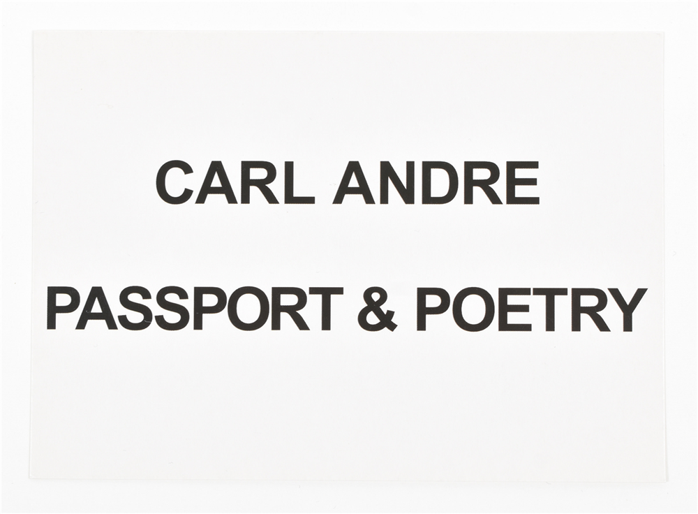 Carl Andre, collection of Konrad Fischer invitations 1981-2014 - Image 2 of 7