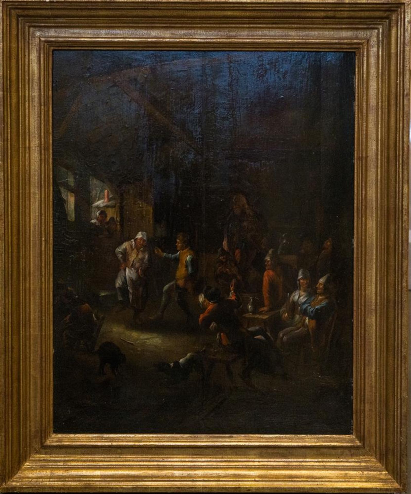 [Dutch School] Tavern scene, 18th century