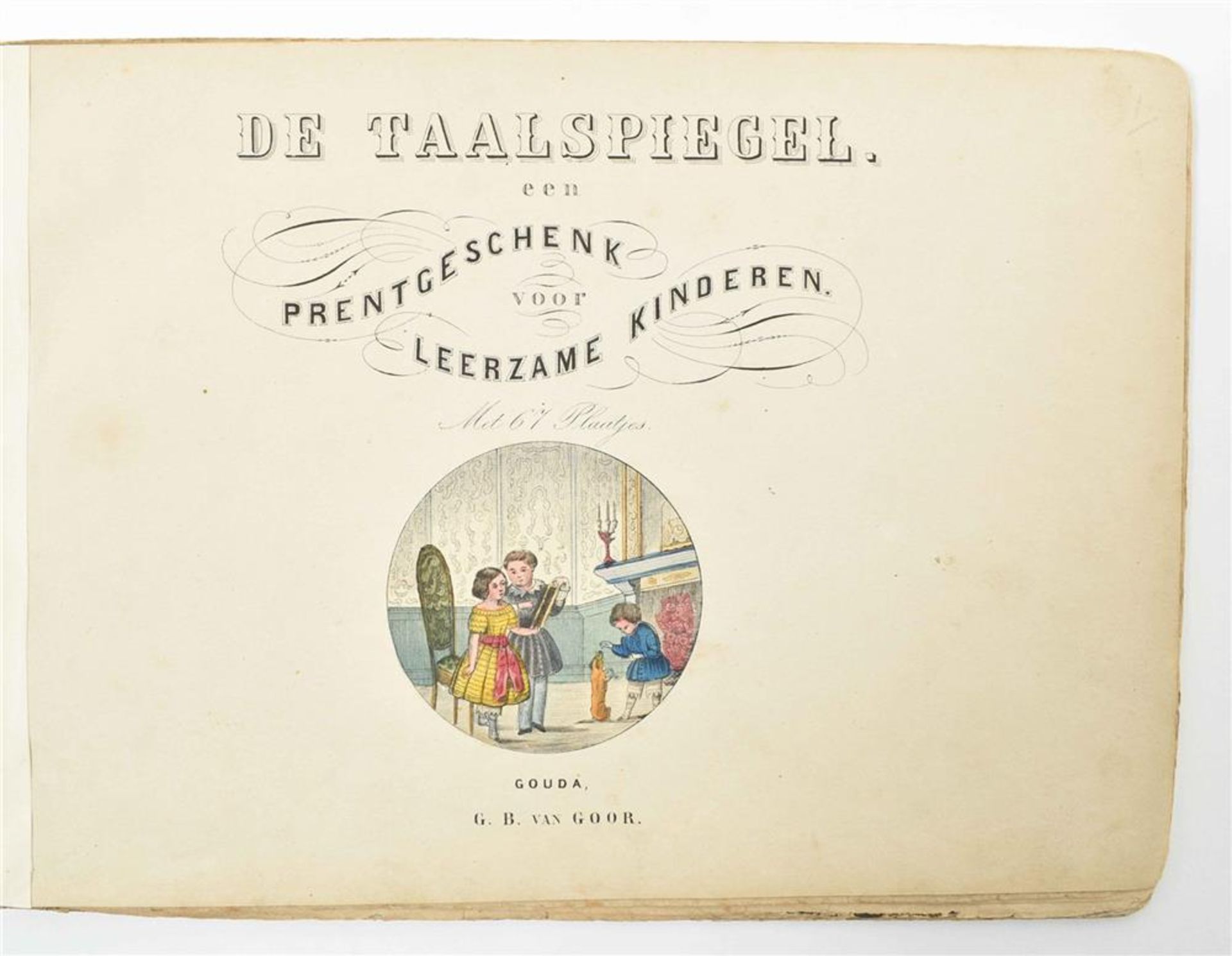 [Dutch children's books] Seven mid nineteenth century Dutch titles: (1) In de speeluren - Image 9 of 10