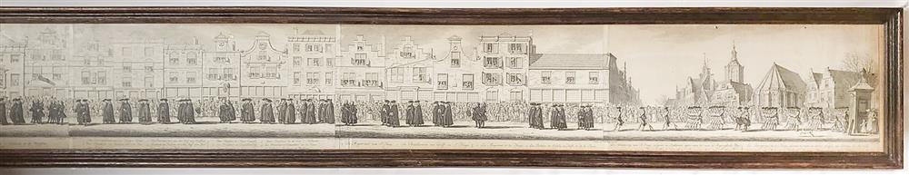 Fargue, P.C. la (1729-1782). Funeral procession of Anna van Hannover - Image 8 of 8