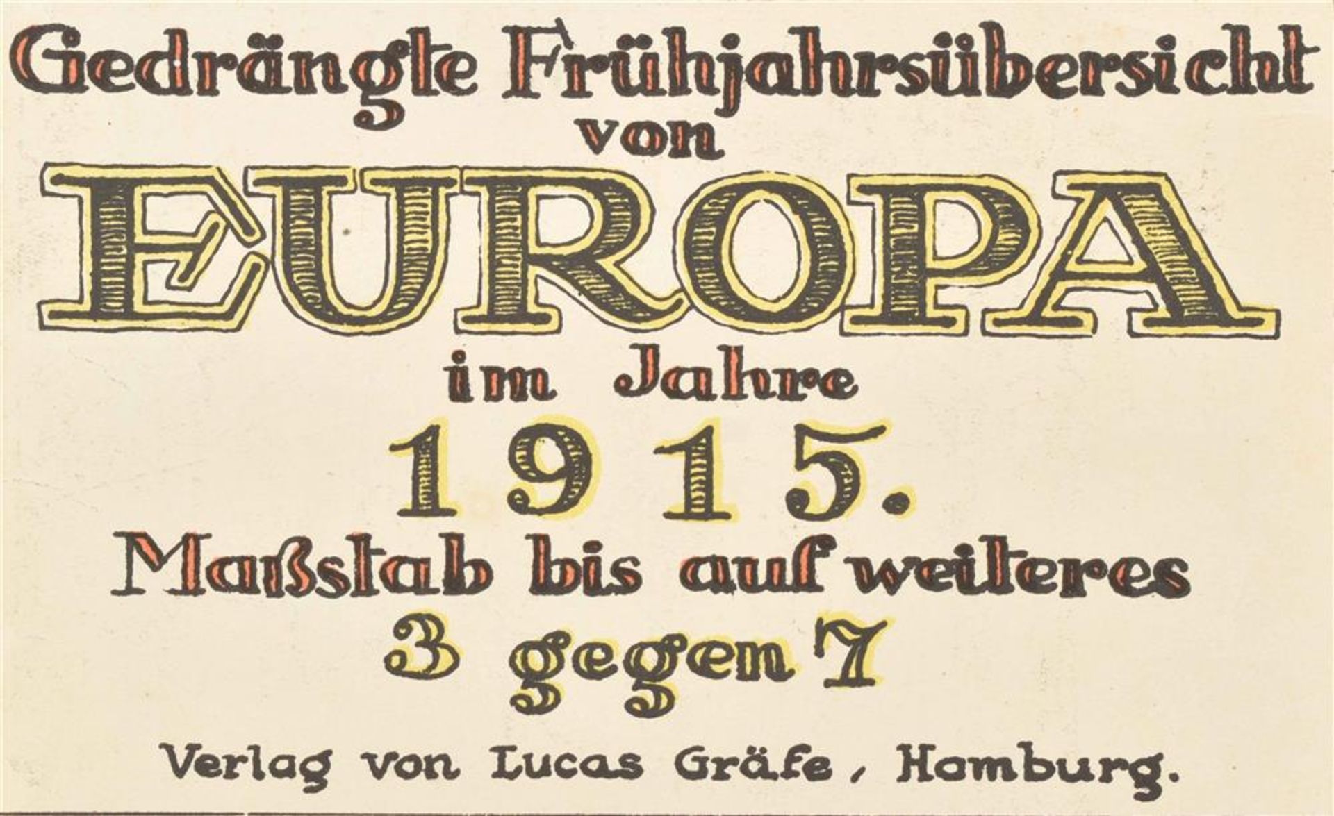 [Caricatural maps] Frühjahrsübersicht von Europa im Jahre 1915 - Image 3 of 4