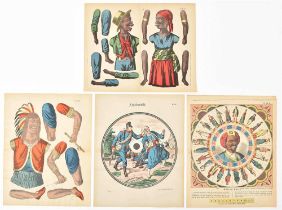 Ackermann & Wentzel, four coloured lithographs
