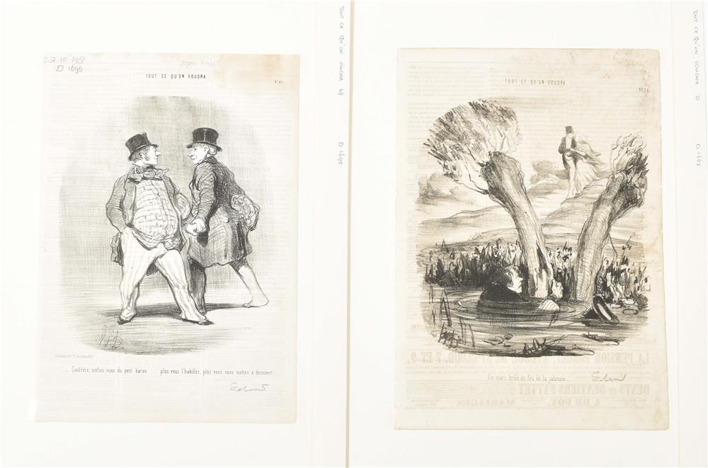 Daumier, H. (1808-79). Nine lithographs - Image 4 of 7