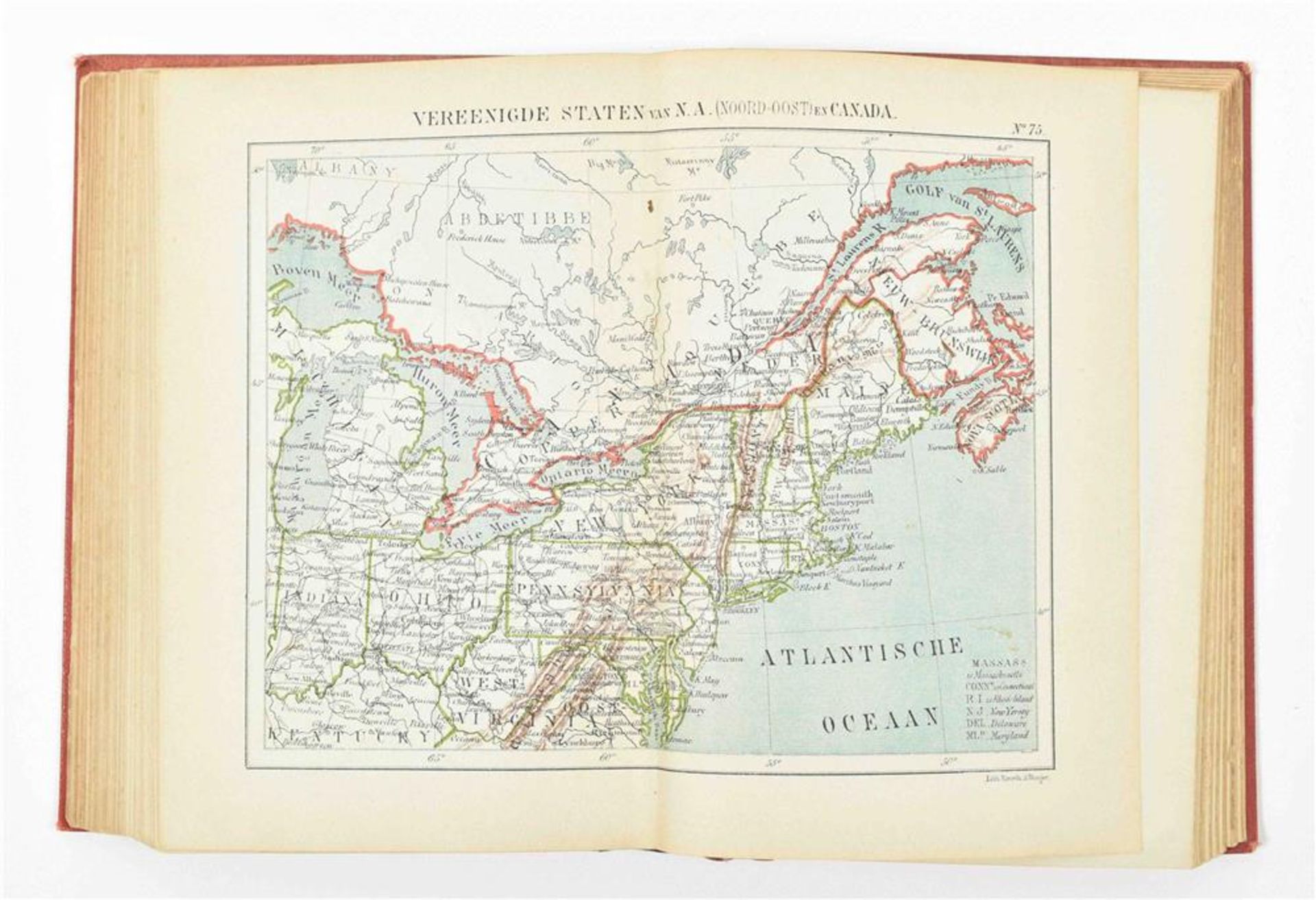 [World] Kuyper, J. Wereld-atlas voor kantoor en huiskamer - Image 9 of 10