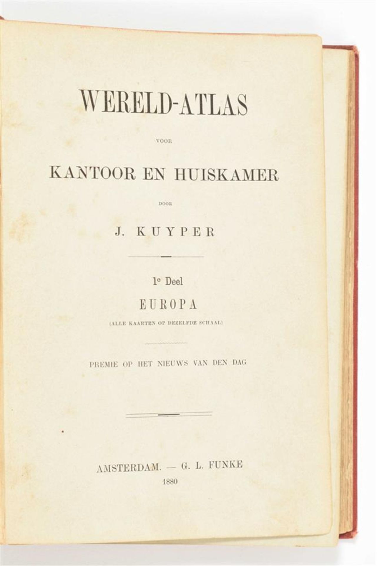 [World] Kuyper, J. Wereld-atlas voor kantoor en huiskamer - Image 3 of 10