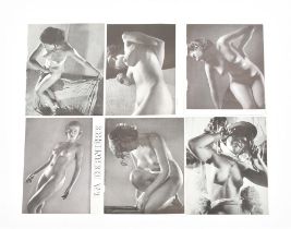 Erotic prints, lot of 95 black and white and coloured prints of nude women