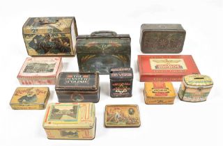 Advertorial tin cans, collection of 20