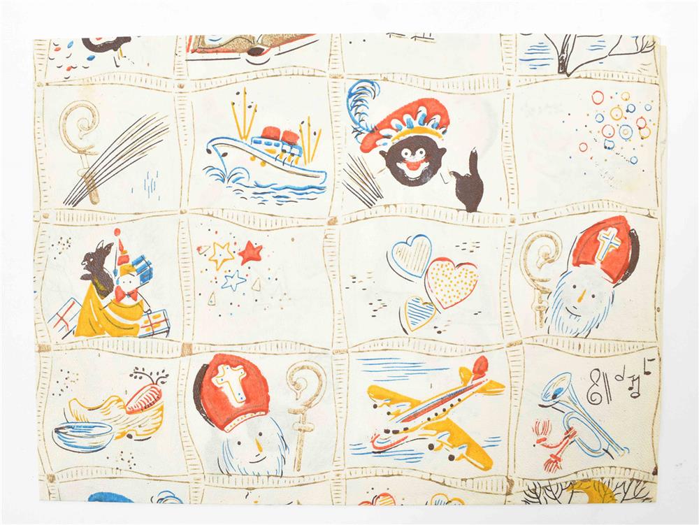 [Sinterklaas] 17 sample sheet of Sinterklaas packing paper - Image 7 of 8