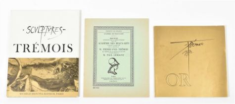 [Signed copy] Trémois, P.Y. (1921-2020). Three signed books