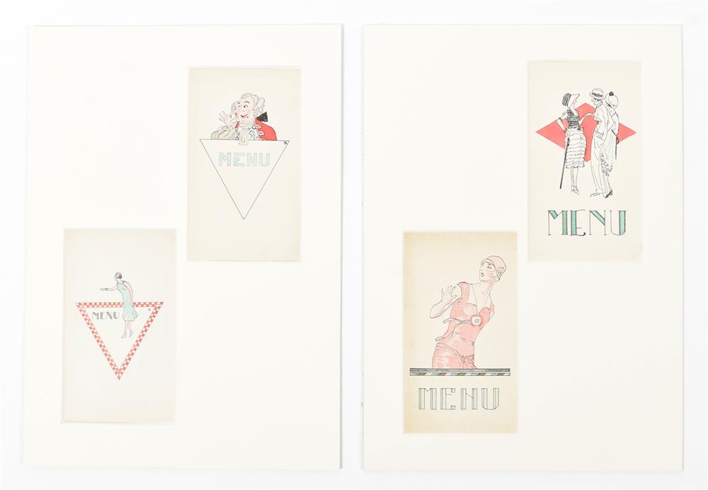 Menu cards, 10 original designs - Image 6 of 10