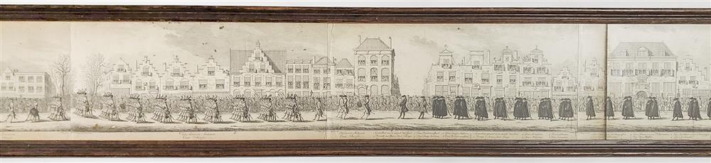 Fargue, P.C. la (1729-1782). Funeral procession of Anna van Hannover - Image 3 of 8