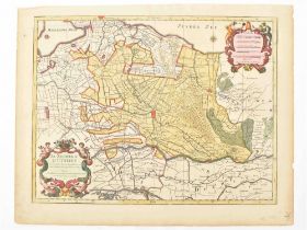 [Utrecht] Two maps: (1) Tabula Nova Provinciae Ultrajectinae