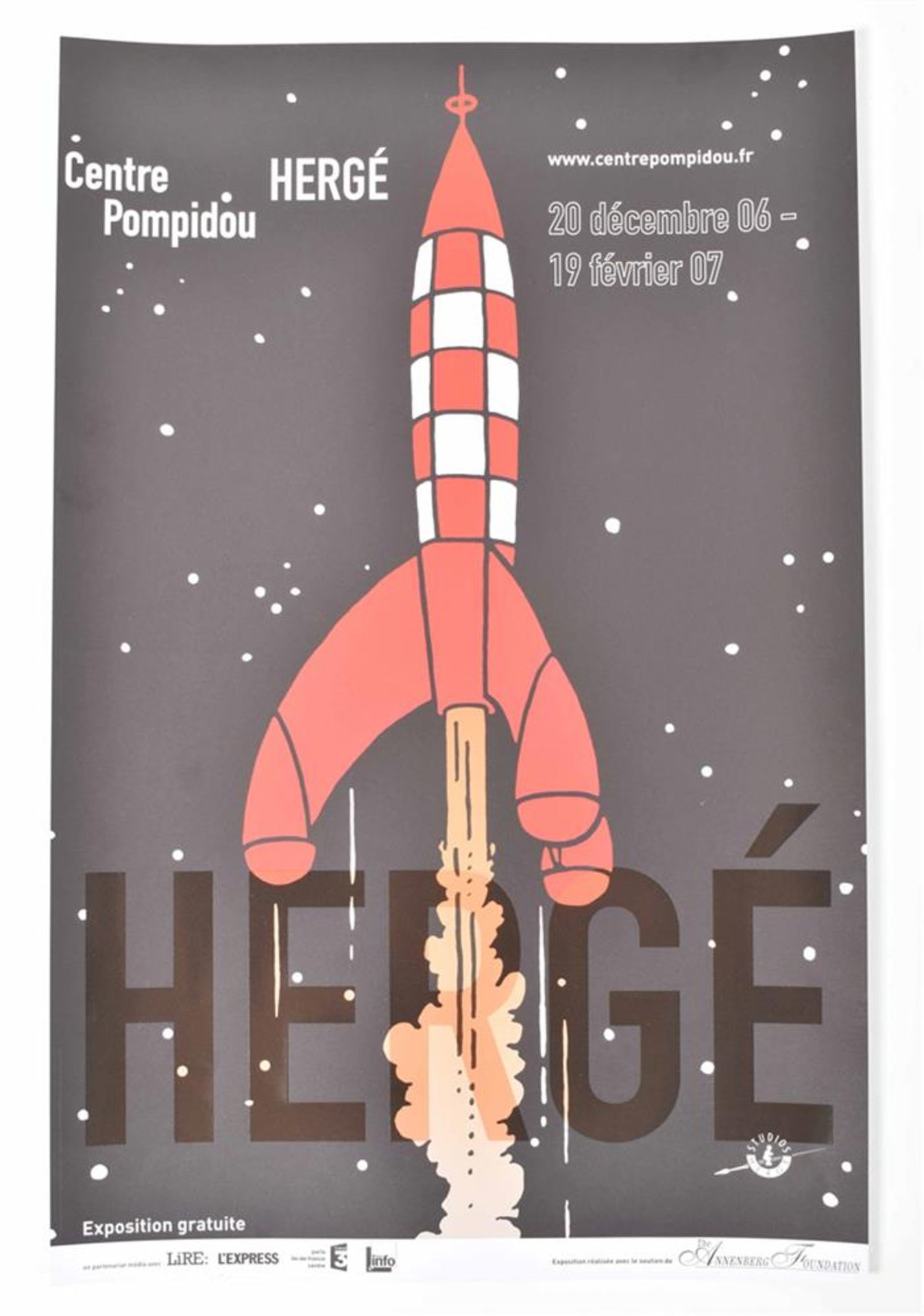 Hergé. Tintin. Five exhibition posters