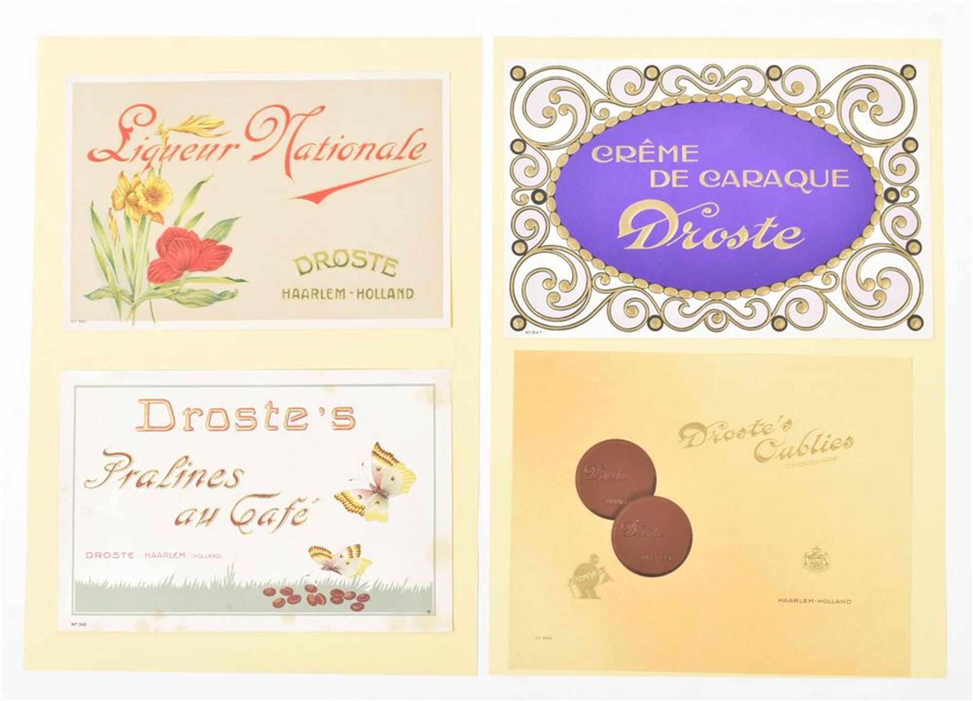 [Chocolate] Droste bonbon labels, designs and other ephemera - Image 6 of 8