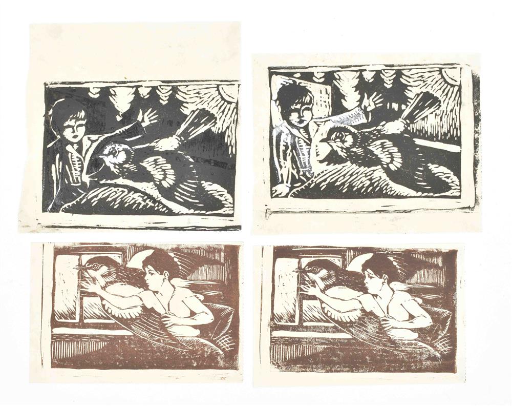Ruting, J. (1909-1987). Twelve original drawings from De jeugd van Ruuntje het Reekalf - Image 2 of 9