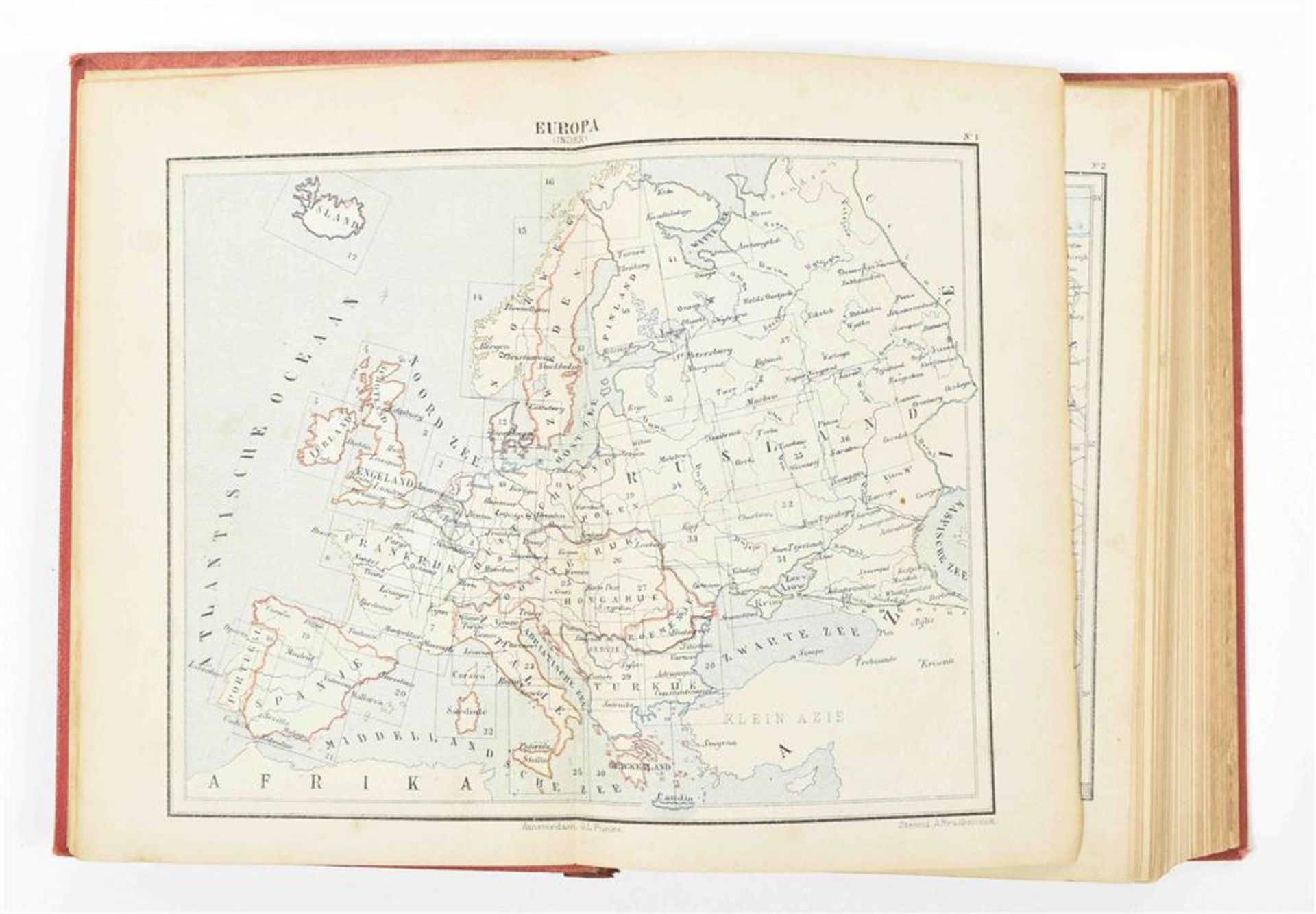 [World] Kuyper, J. Wereld-atlas voor kantoor en huiskamer - Image 4 of 10