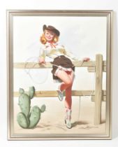 [Pin-ups] Rust, D.L. (b. 1932). Cowgirl pin-up