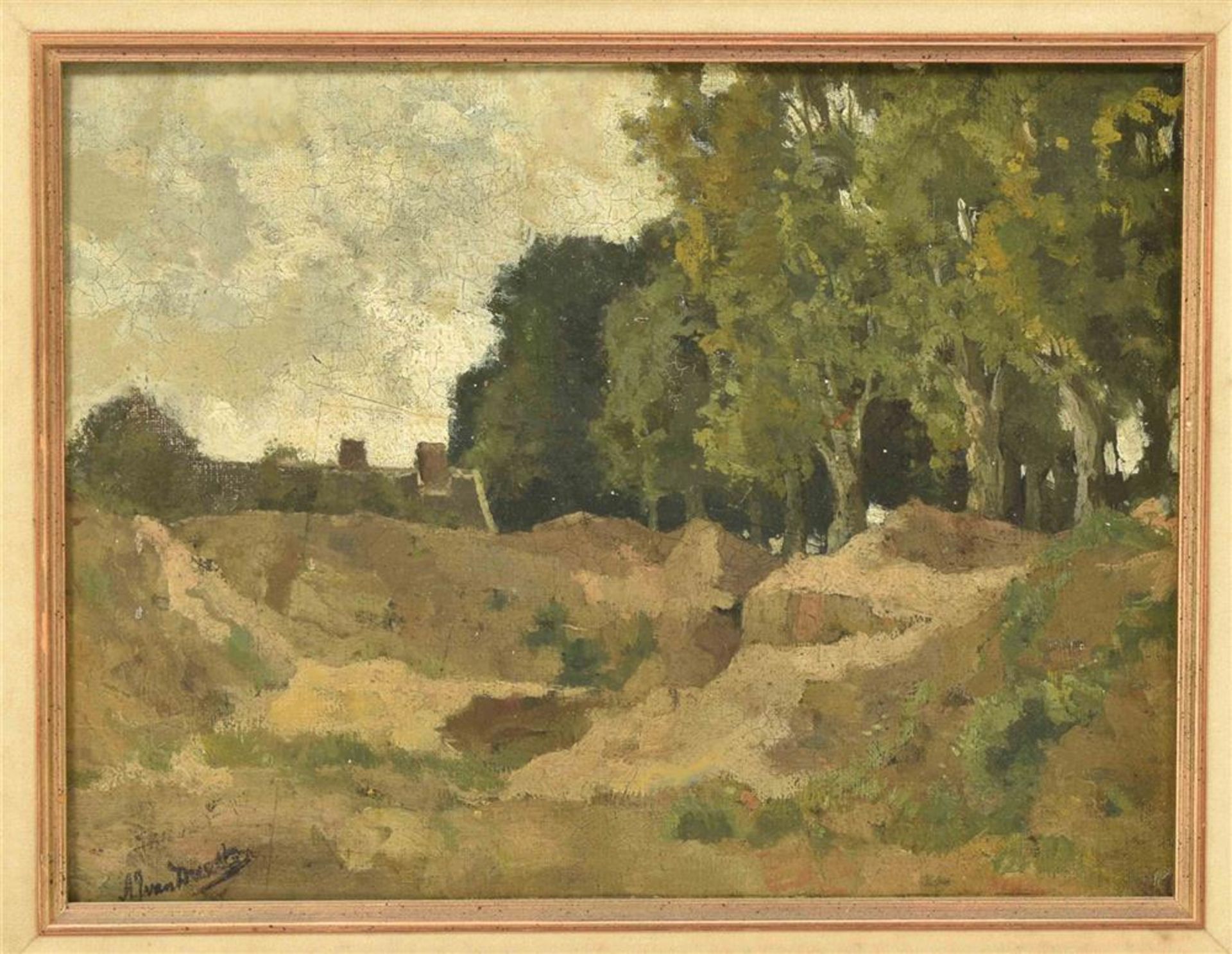 Driesten, A.J, van (1878-1969). Landscape - Image 2 of 5