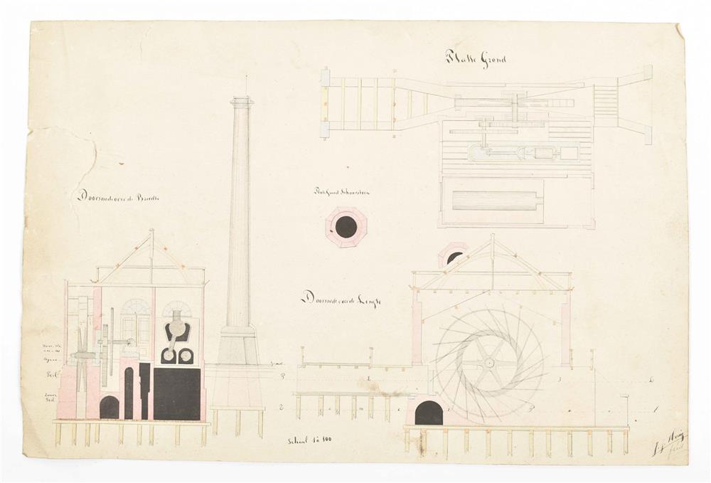 [Architecture] Lot of 85 drawings showing architectural designs - Image 5 of 10