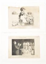 Daumier, H. (1808-79). Nine lithographs