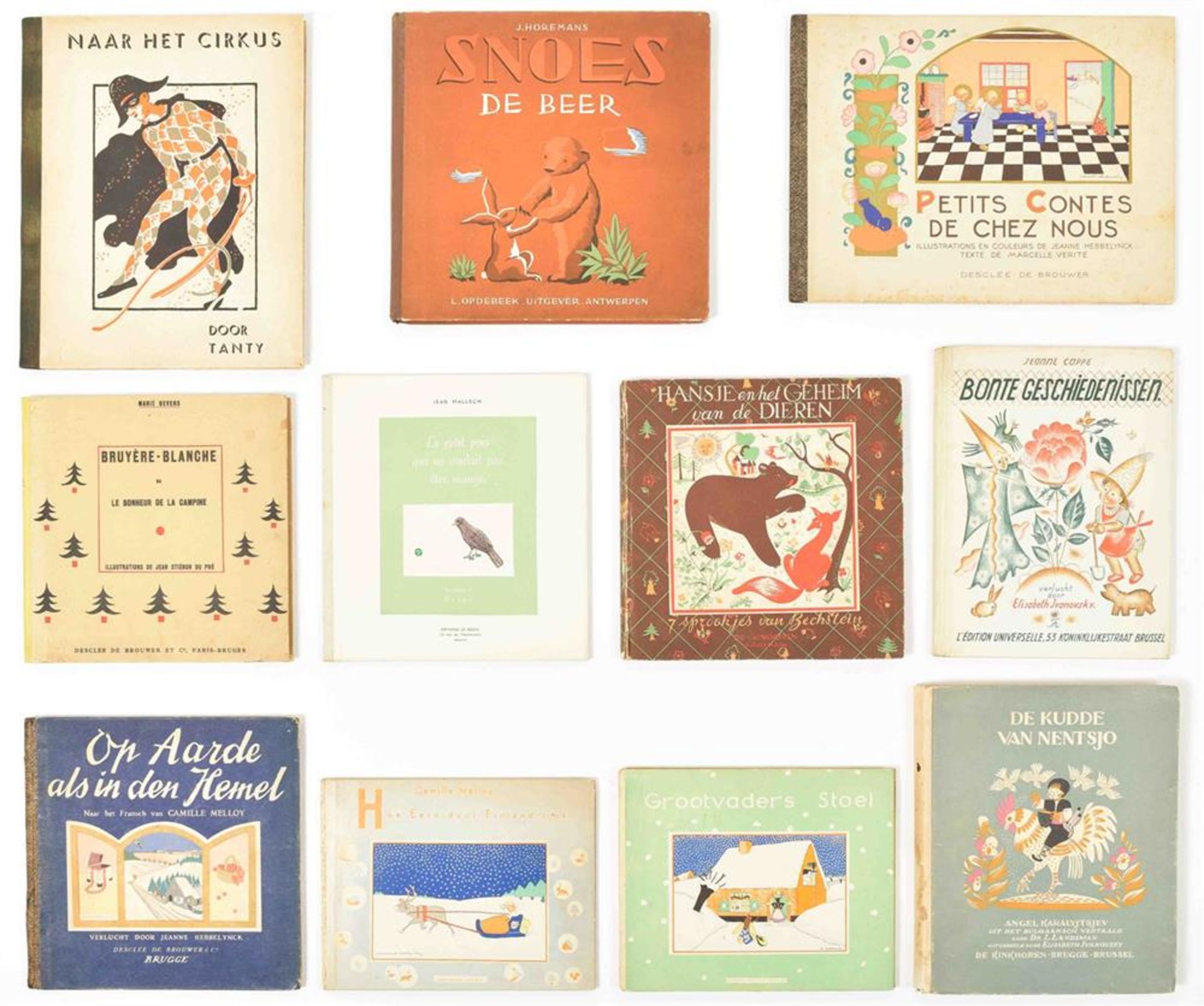 [Dutch children's books] Eleven (rare) titles: (1) Gevers, M. Bruyère-Blanche ou Le bonheur de la Ca