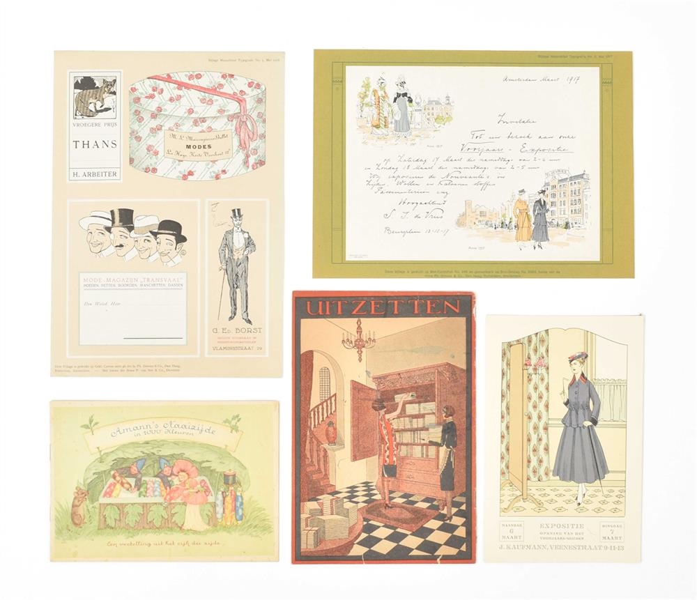 [Fashion and textiles] 90 booklets, trade catalogues, flyers, cards and displays - Image 5 of 10