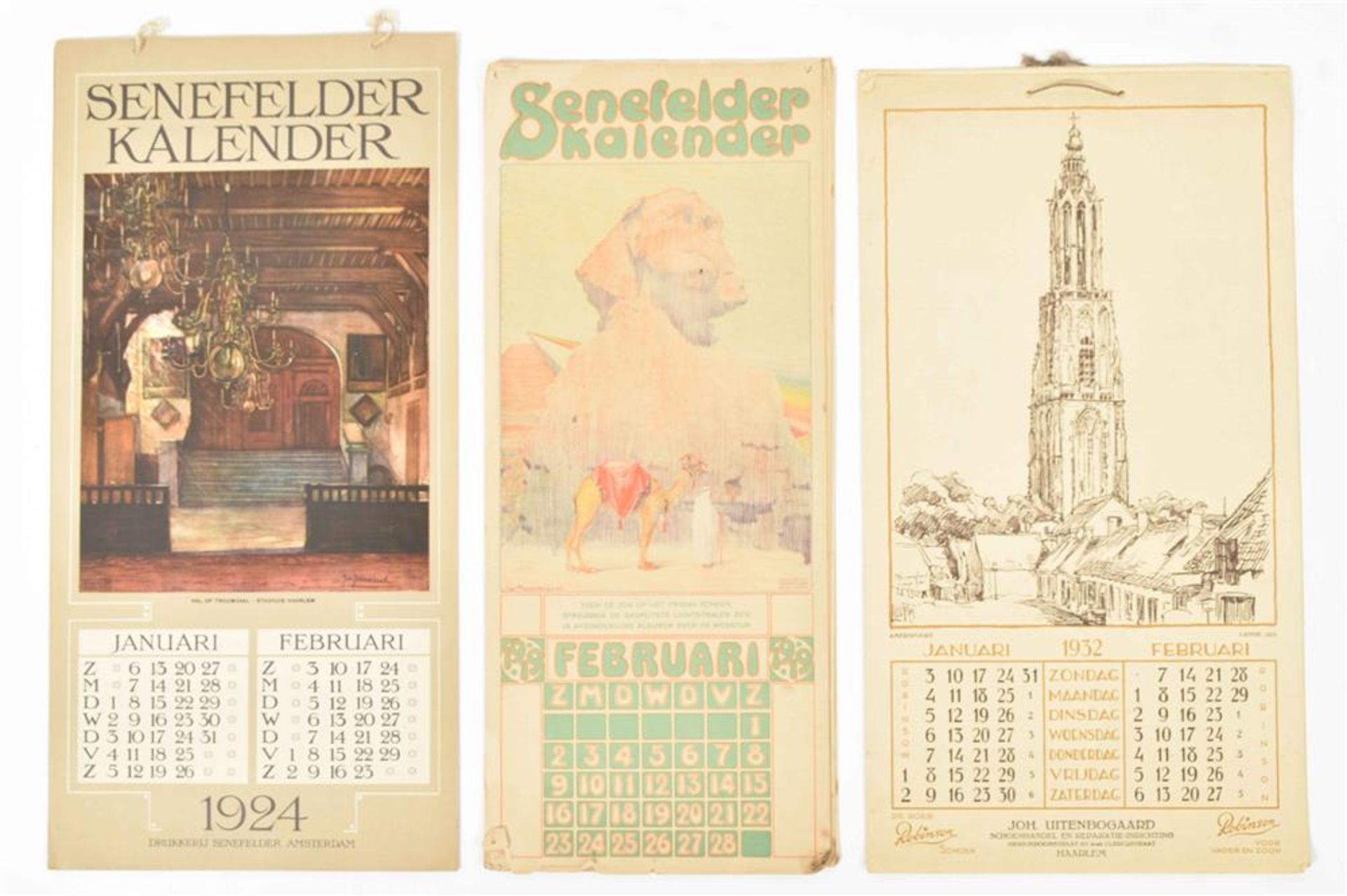 [Calendars] Five early twentieth century Senefelder Kalenders - Image 4 of 9