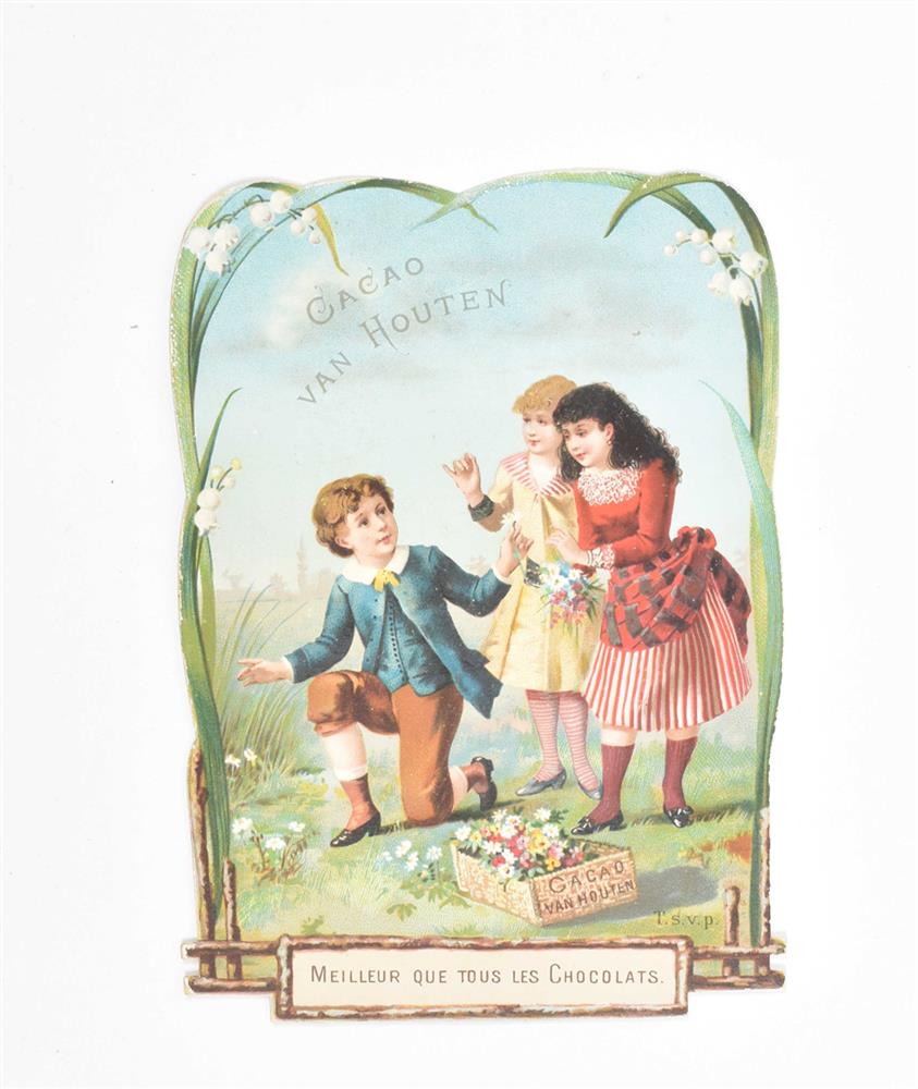 [Chocolate] 125 chromolithograph advertorial cards - Image 5 of 7