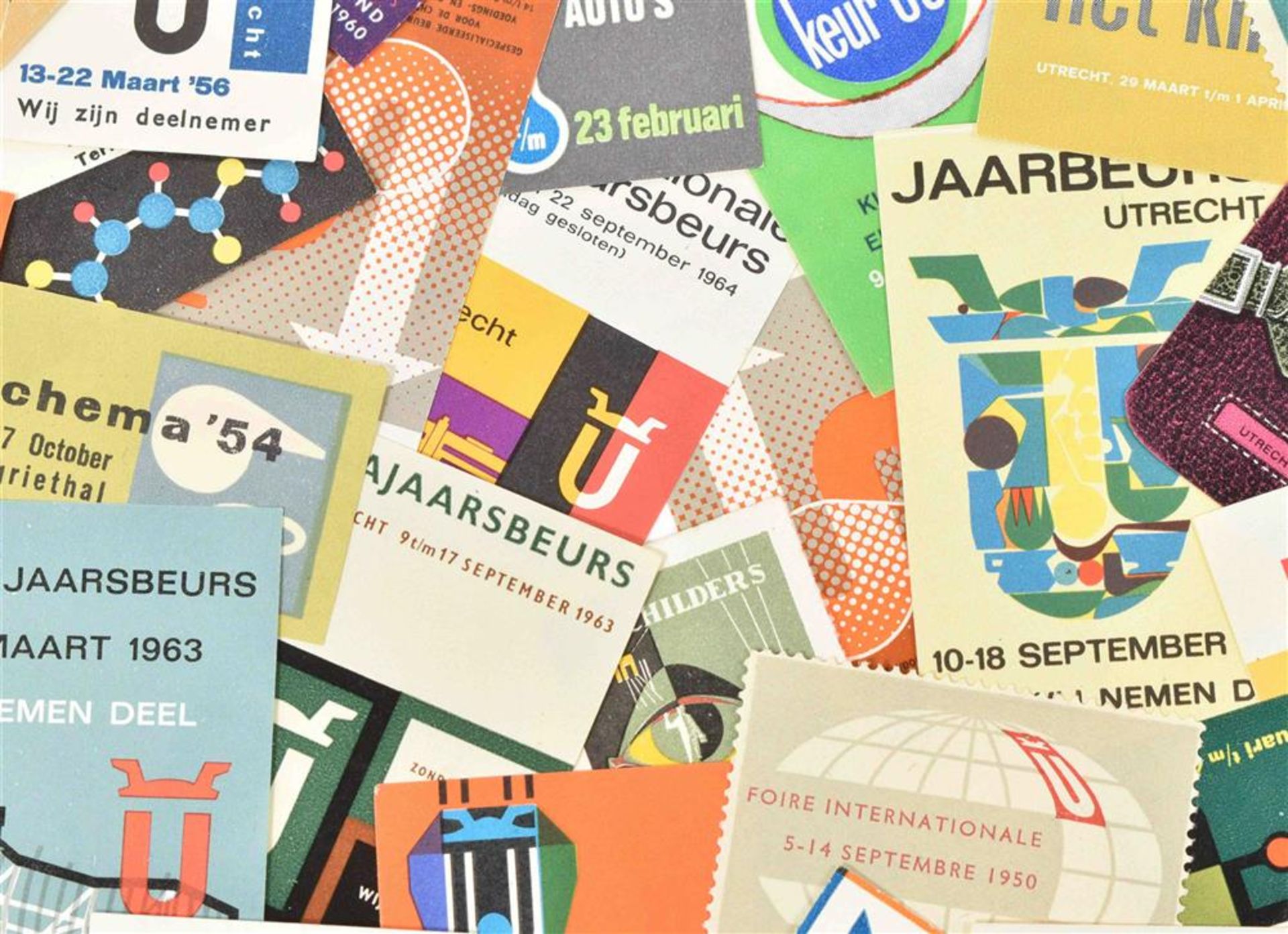 Utrecht jaarbeurs. 100 flyers, pocket calendars, cardboard posters and poster stamps - Image 10 of 10