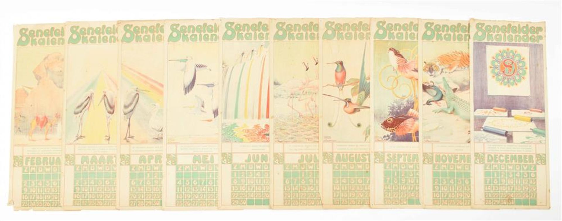 [Calendars] Five early twentieth century Senefelder Kalenders - Image 2 of 9
