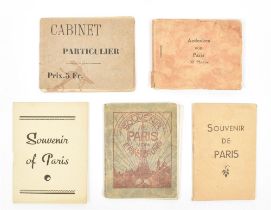 [Erotic photography] Lot of four erotic 1930s photo booklets: (1) Andenken von Paris 32 Photos