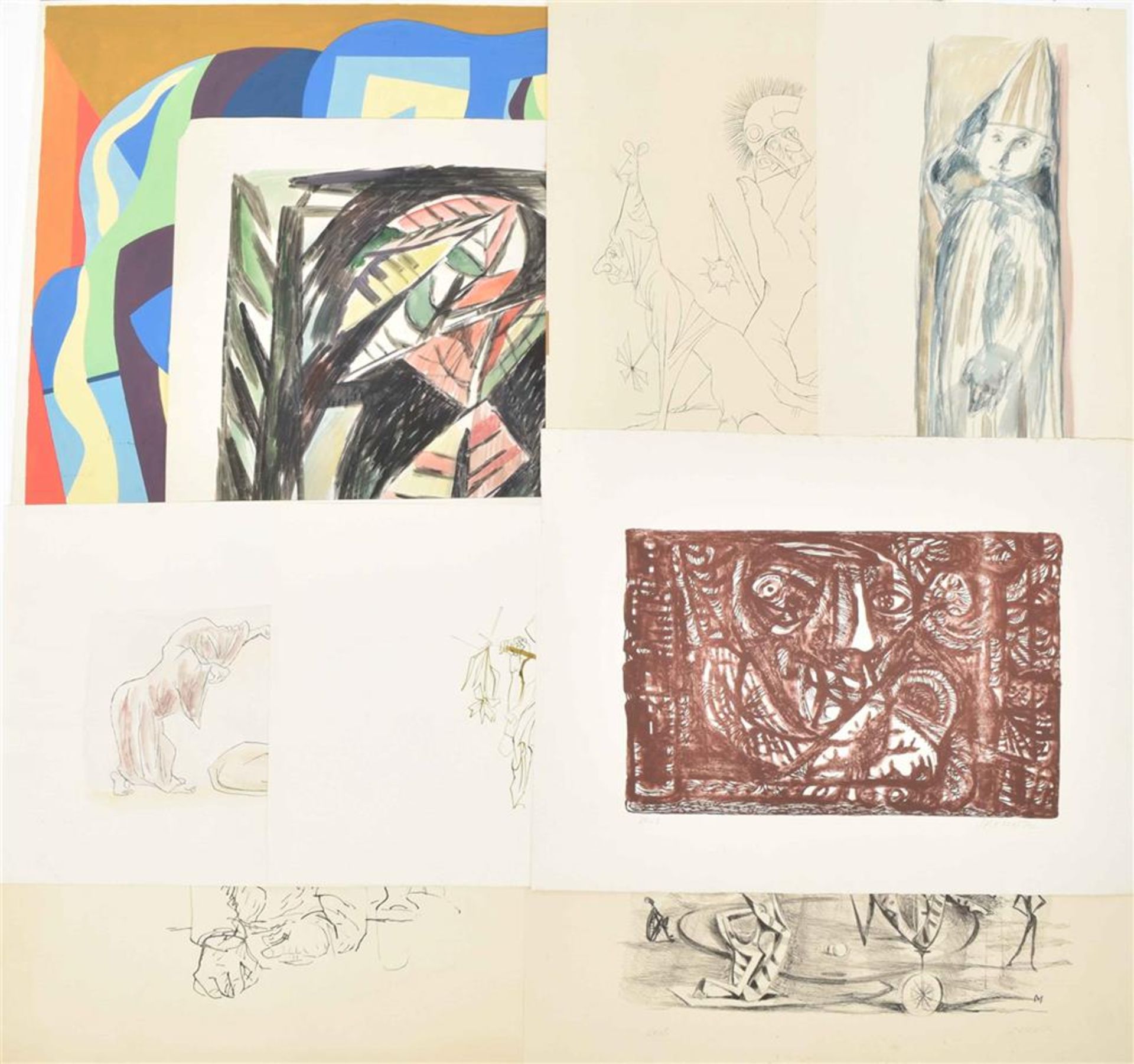 Metz, L. (1913-86). Nine pieces of art - Image 18 of 18