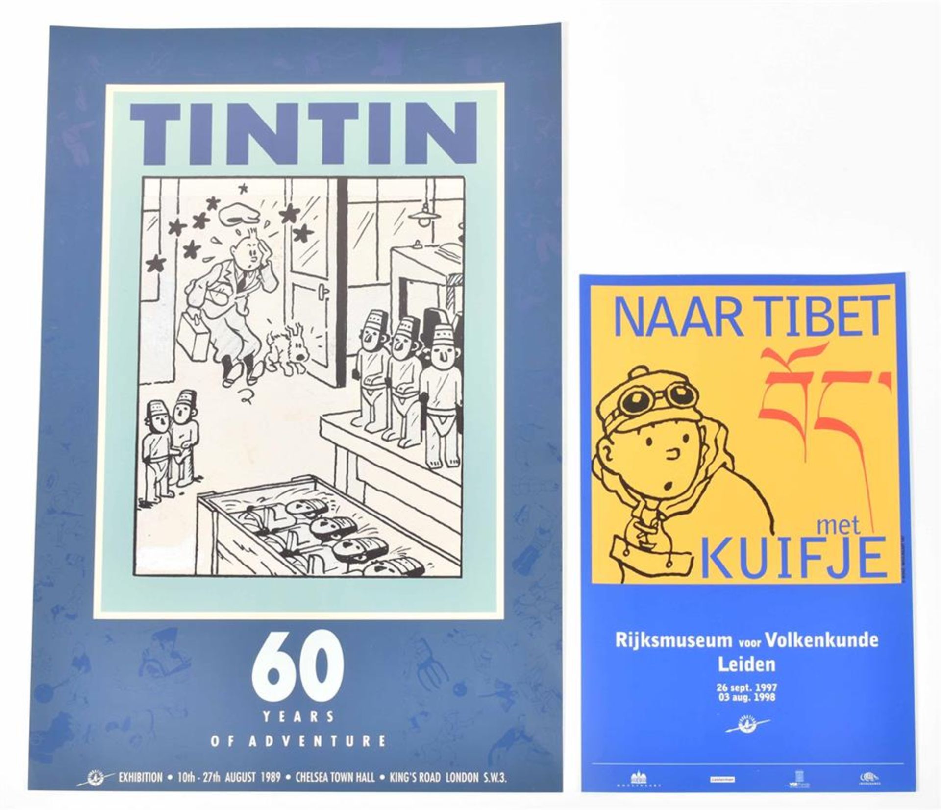 Hergé. Tintin. Five exhibition posters - Image 4 of 6