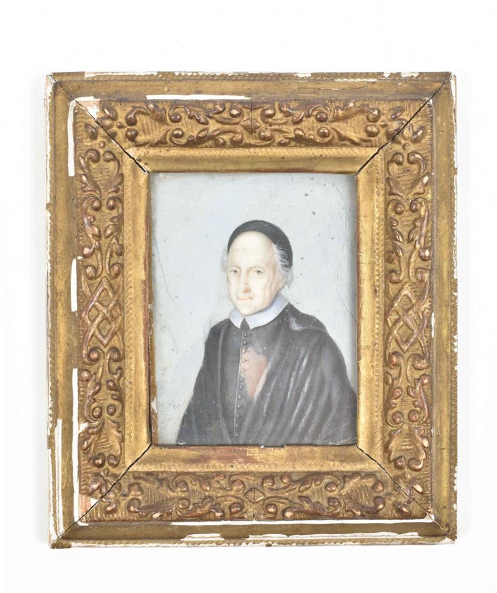 Quesnel, P. Miniature portrait of Pasquier Quesnel (1634-1719)