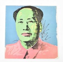 Andy Warhol, Mao Tse-Tung. Promotional card by Castelli Graphics and Multiples Inc, New York, 1972