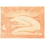 Essen, H. von (1886-1947). Four etchings: (1) 'Crying nude woman'