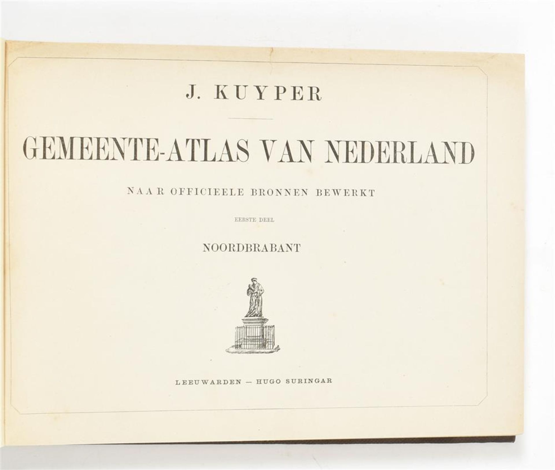[Brabant] Kuyper, J. Gemeente-atlas van Nederland (...). Eerste deel. Noord-Brabant - Image 2 of 6