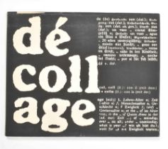 Dé-coll/age No.3, Bulletin aktueller Ideen, December 1962