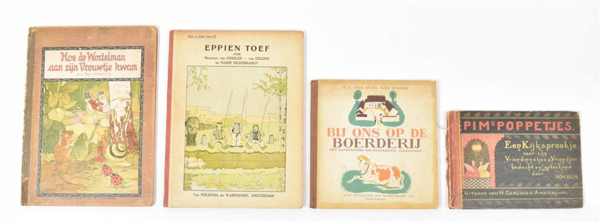 [Dutch children's books] Ten titles: (1) Oom ben (= B.W. Wierink). Pim's poppetjes - Image 3 of 9